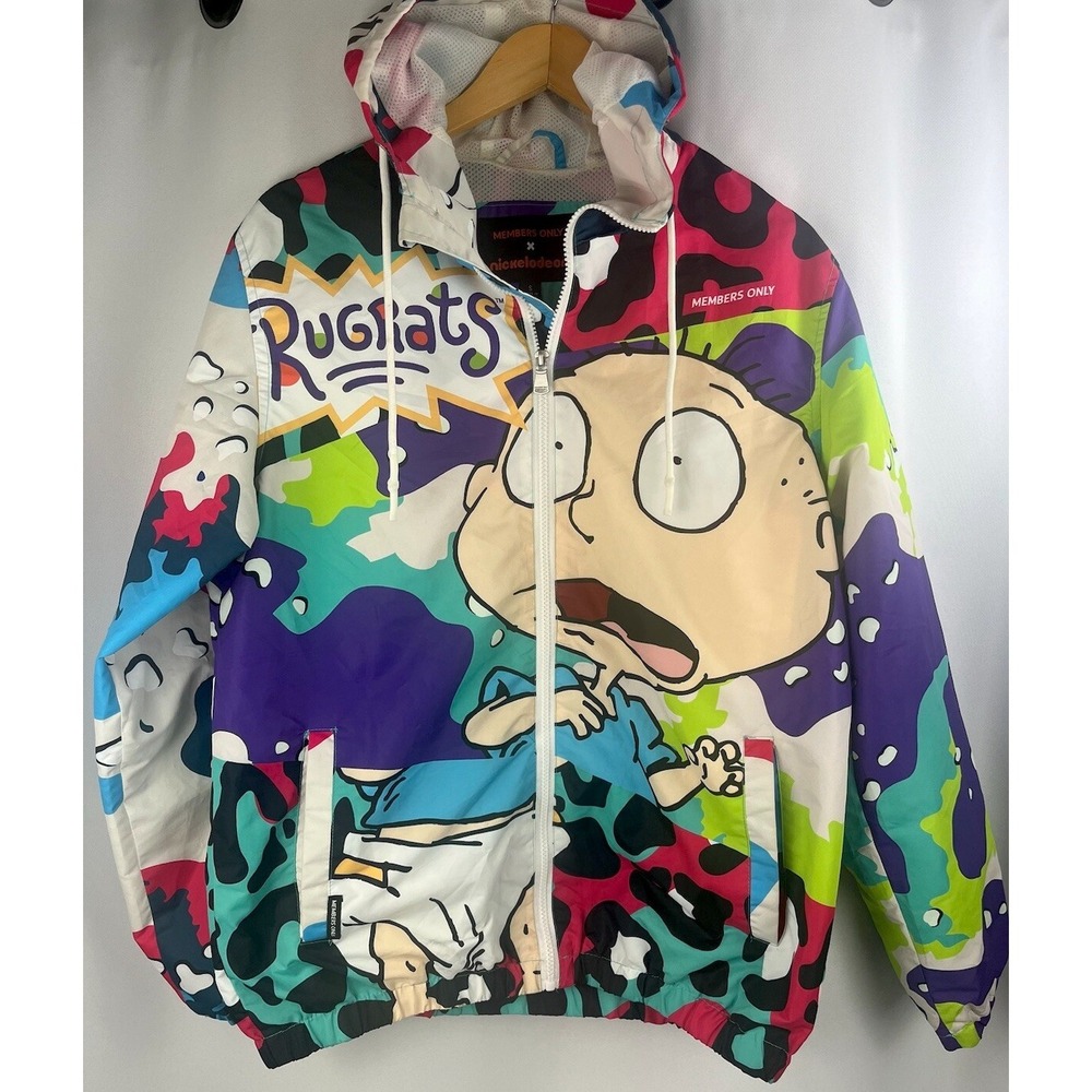 Nickelodeon X Members Only Size Small Rugrats Windbreaker Jacket